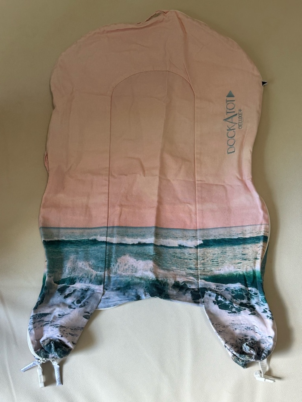 DockATot Deluxe Cover in Pink with Ocean Print - Kids Accessories